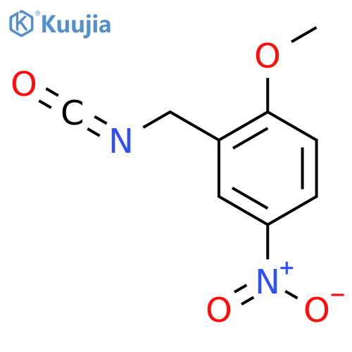 2-(isocyanatomethyl)-1-methoxy-4-nitrobenzene structure