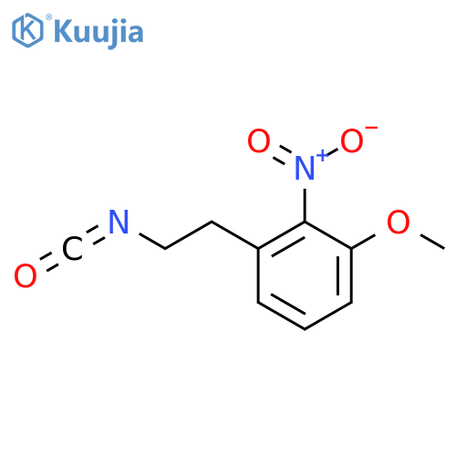 1-(2-isocyanatoethyl)-3-methoxy-2-nitrobenzene structure