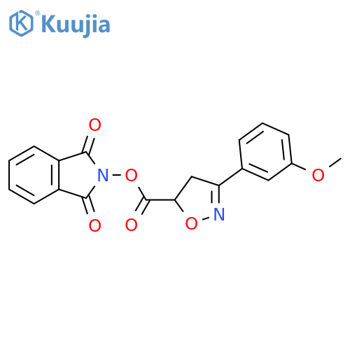 1,3-dioxo-2,3-dihydro-1H-isoindol-2-yl 3-(3-methoxyphenyl)-4,5-dihydro-1,2-oxazole-5-carboxylate structure