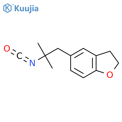 5-(2-isocyanato-2-methylpropyl)-2,3-dihydro-1-benzofuran structure