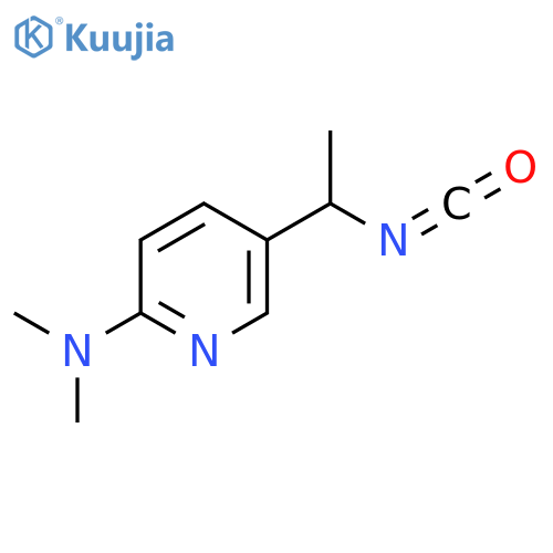 5-(1-isocyanatoethyl)-N,N-dimethylpyridin-2-amine structure