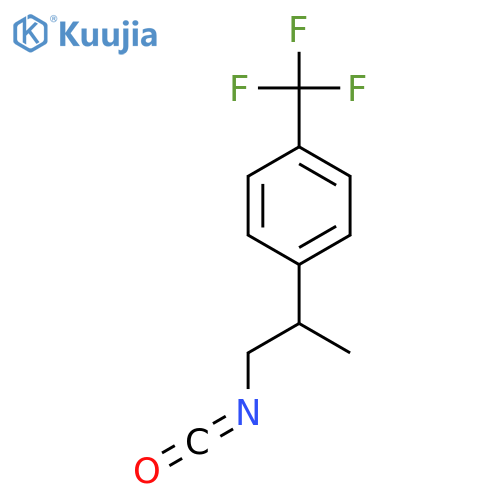 1-(1-Isocyanatopropan-2-yl)-4-(trifluoromethyl)benzene structure