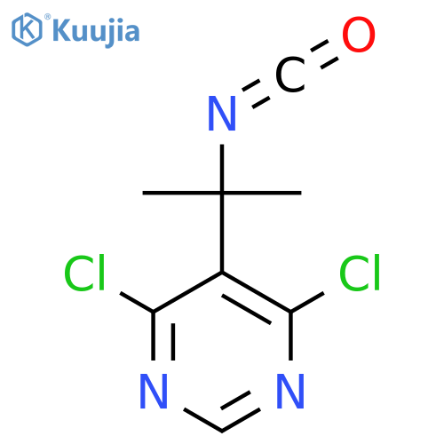 4,6-Dichloro-5-(2-isocyanatopropan-2-yl)pyrimidine structure