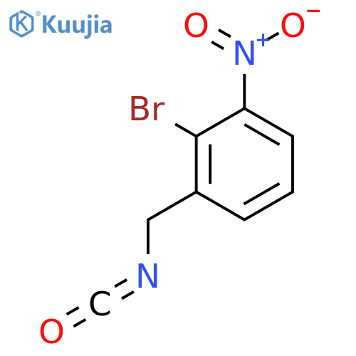 2-bromo-1-(isocyanatomethyl)-3-nitrobenzene structure