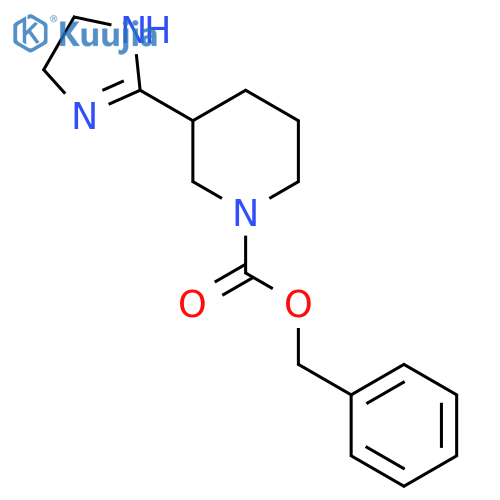 benzyl 3-(4,5-dihydro-1H-imidazol-2-yl)piperidine-1-carboxylate structure