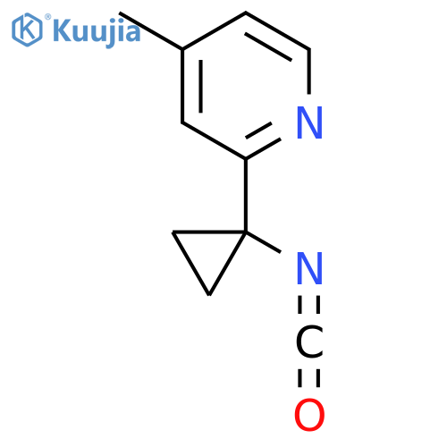 2-(1-isocyanatocyclopropyl)-4-methylpyridine structure
