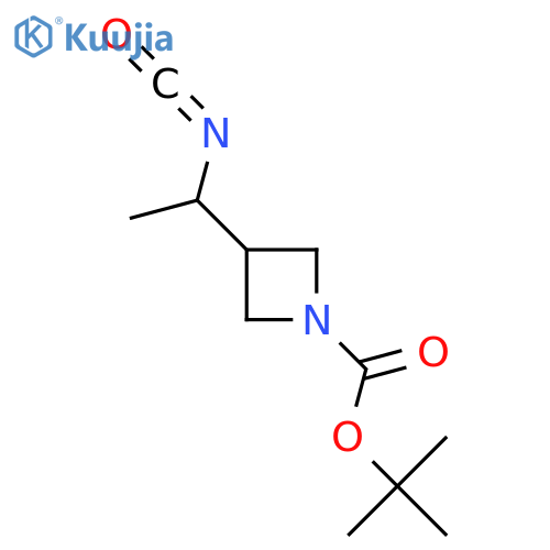 tert-butyl 3-(1-isocyanatoethyl)azetidine-1-carboxylate structure