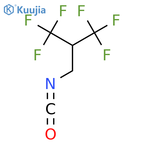 1,1,1,3,3,3-hexafluoro-2-(isocyanatomethyl)propane structure