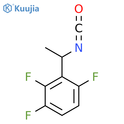 1,2,4-trifluoro-3-(1-isocyanatoethyl)benzene structure
