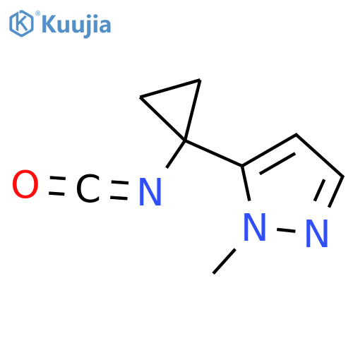 5-(1-isocyanatocyclopropyl)-1-methyl-1H-pyrazole structure