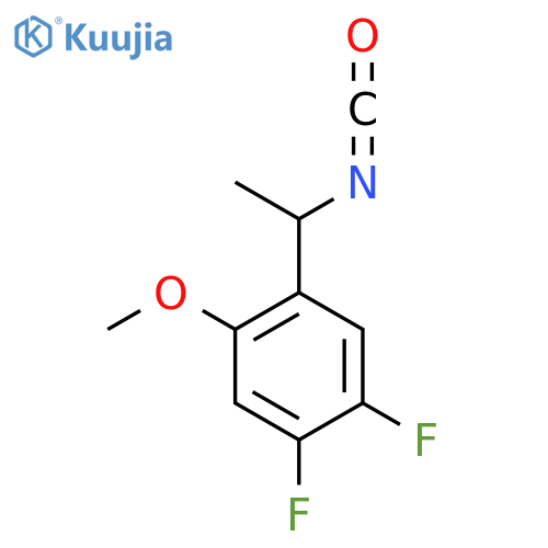 1,2-difluoro-4-(1-isocyanatoethyl)-5-methoxybenzene structure