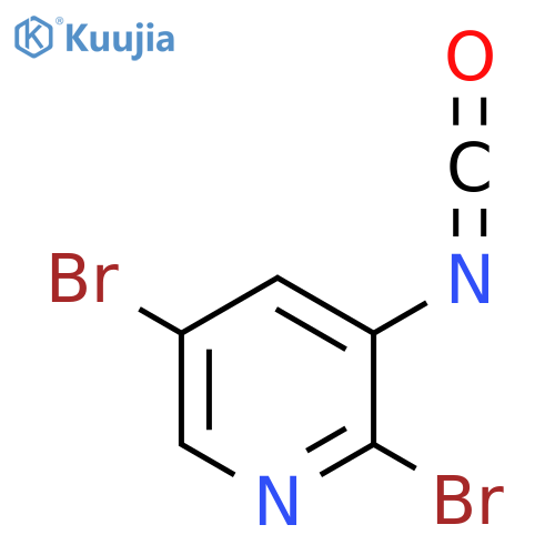 2,5-Dibromo-3-isocyanatopyridine structure