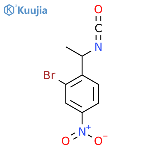 2-bromo-1-(1-isocyanatoethyl)-4-nitrobenzene structure