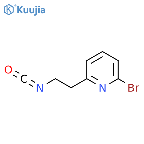 2-bromo-6-(2-isocyanatoethyl)pyridine structure