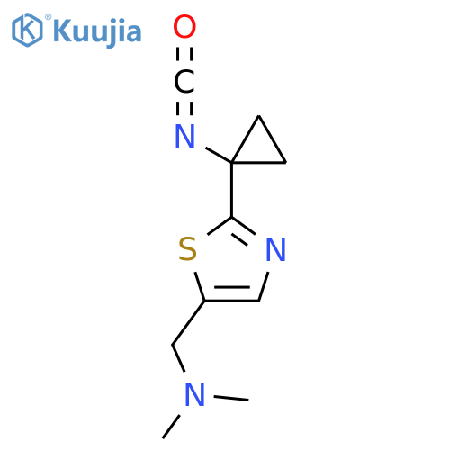 {2-(1-isocyanatocyclopropyl)-1,3-thiazol-5-ylmethyl}dimethylamine structure