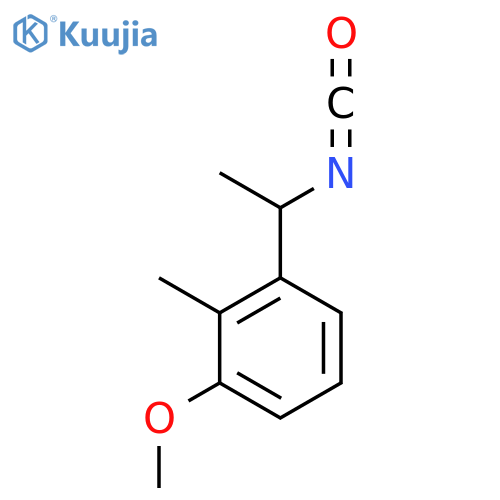1-(1-isocyanatoethyl)-3-methoxy-2-methylbenzene structure