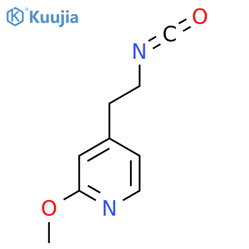 4-(2-isocyanatoethyl)-2-methoxypyridine structure