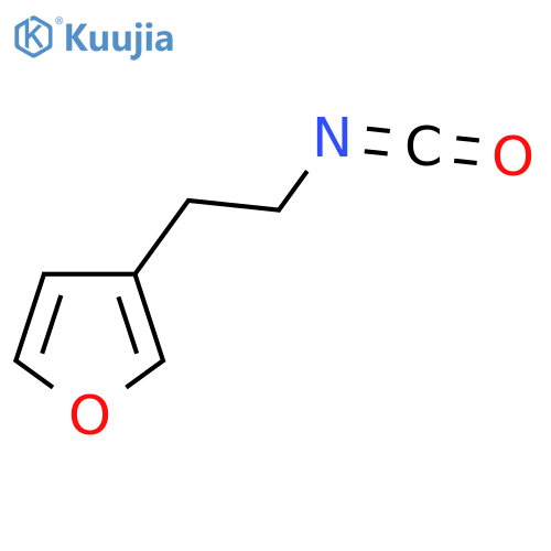 3-(2-isocyanatoethyl)furan structure