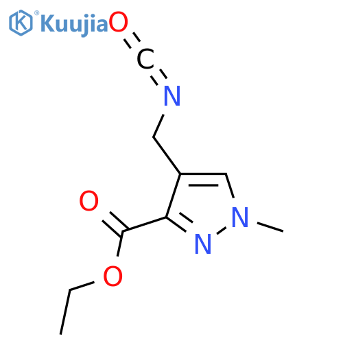 ethyl 4-(isocyanatomethyl)-1-methyl-1H-pyrazole-3-carboxylate structure