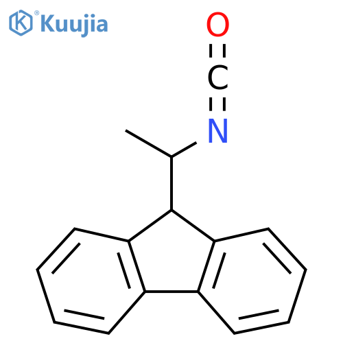 9-(1-isocyanatoethyl)-9H-fluorene structure