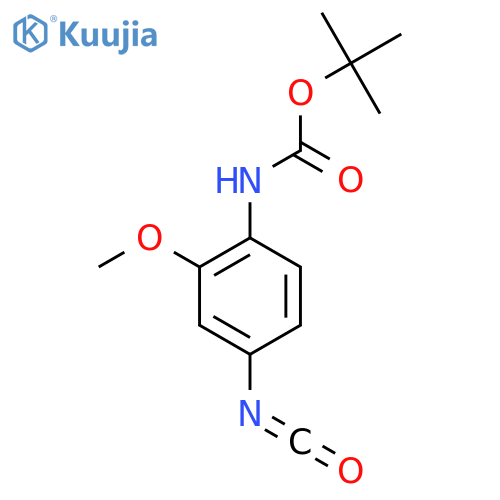 tert-butyl N-(4-isocyanato-2-methoxyphenyl)carbamate structure