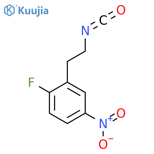 1-Fluoro-2-(2-isocyanatoethyl)-4-nitrobenzene structure