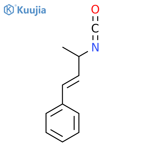 (3-isocyanatobut-1-en-1-yl)benzene structure