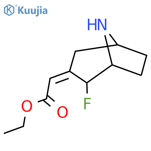 ethyl 2-(3Z)-2-fluoro-8-azabicyclo3.2.1octan-3-ylideneacetate structure