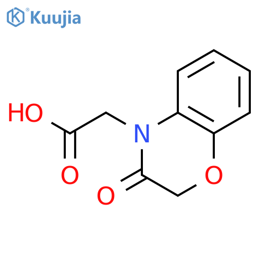 2-(3-oxo-3,4-dihydro-2H-1,4-benzoxazin-4-yl)acetic acid structure