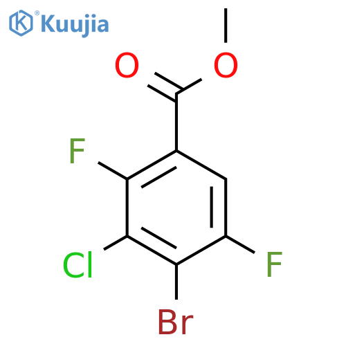 Methyl 4-bromo-3-chloro-2,5-difluorobenzoate structure