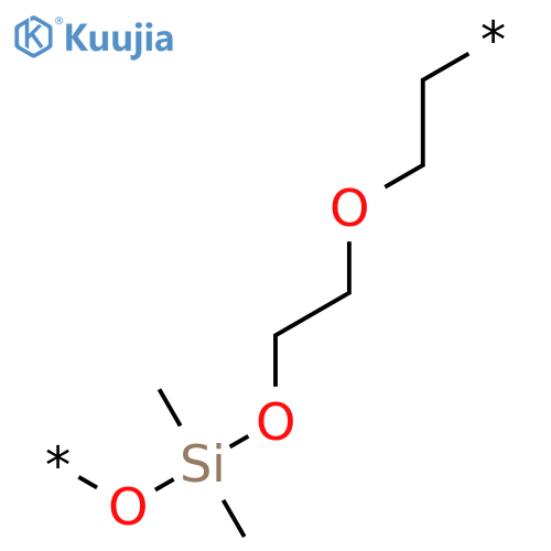 Poly[oxy(dimethylsilylene)oxy-1,2-ethanediyloxy-1,2-ethanediyl] structure
