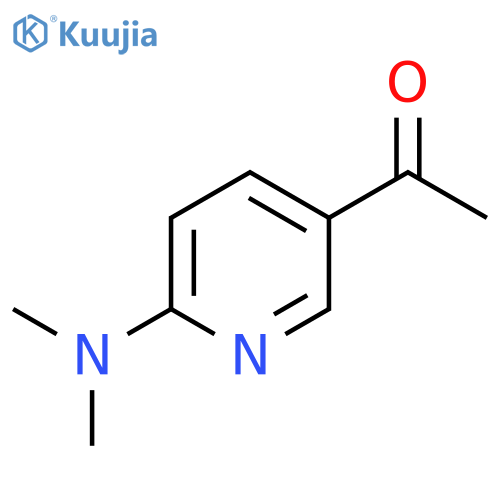 1-6-(dimethylamino)pyridin-3-ylethan-1-one structure
