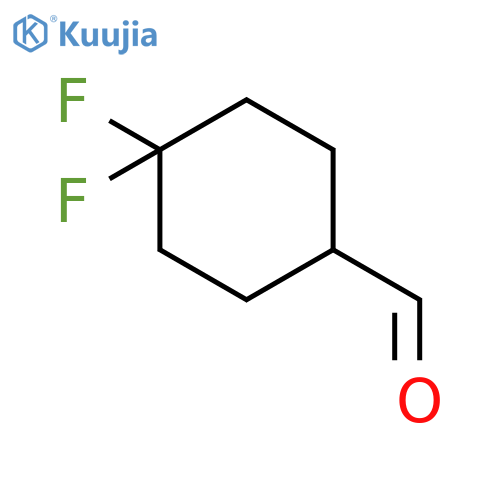 4,4-Difluorocyclohexanecarbaldehyde structure