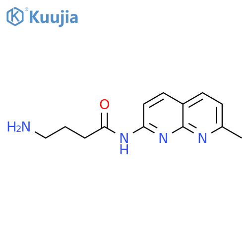 Butanamide, 4-amino-N-(7-methyl-1,8-naphthyridin-2-yl)- structure