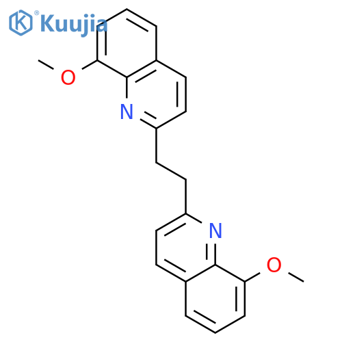 Quinoline, 2,2'-(1,2-ethanediyl)bis[8-methoxy- structure