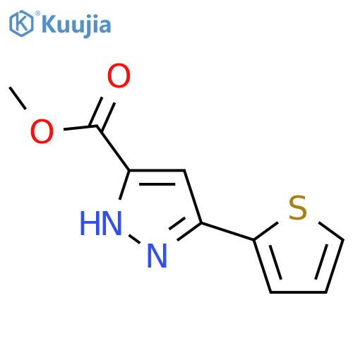 methyl 3-(thiophen-2-yl)-1H-pyrazole-5-carboxylate structure