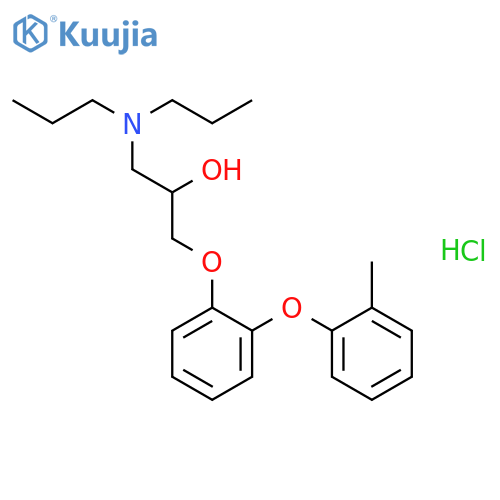 2-Propanol,1-(dipropylamino)-3-[3-(2-methylphenoxy)phenoxy]-, hydrochloride (1:1) structure