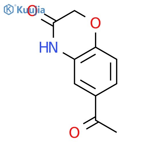 6-acetyl-3,4-dihydro-2H-1,4-benzoxazin-3-one structure