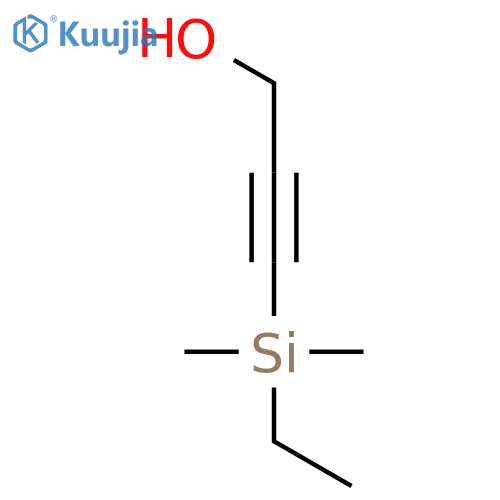 2-Propyn-1-ol, 3-(ethyldimethylsilyl)- structure