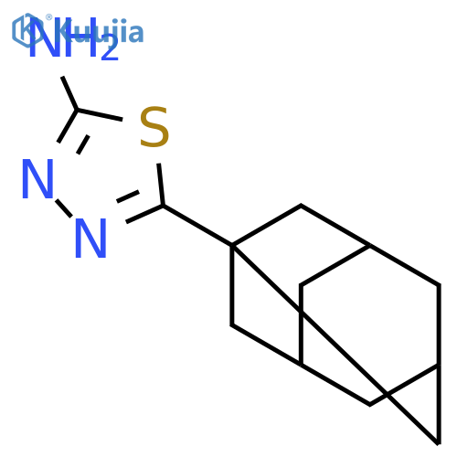 5-(adamantan-1-yl)-1,3,4-thiadiazol-2-amine structure