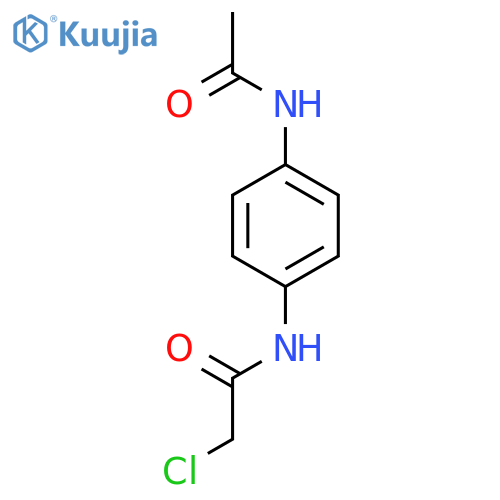 2-chloro-N-(4-acetamidophenyl)acetamide structure