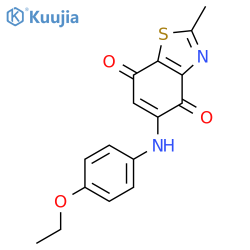 4,7-BENZOTHIAZOLEDIONE, 5-[(4-ETHOXYPHENYL)AMINO]-2-METHYL- structure