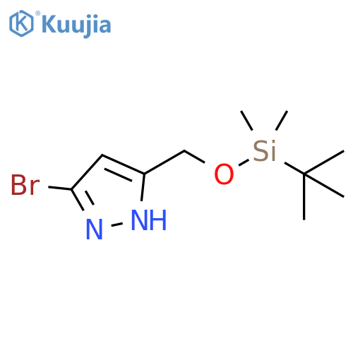 (3-bromo-1H-pyrazol-5-yl)methoxy-tert-butyl-dimethyl-silane structure