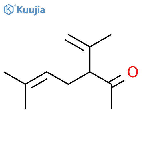 6-methyl-3-(prop-1-en-2-yl)hept-5-en-2-one structure