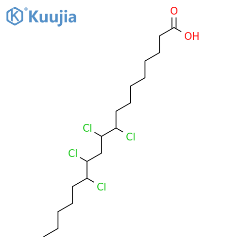 Octadecanoic acid,9,10,12,13-tetrachloro- structure