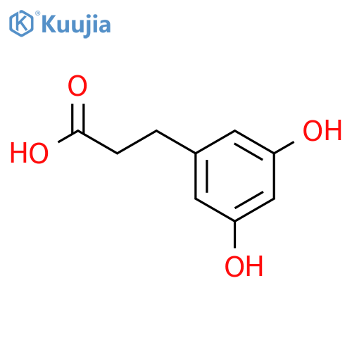 3-(3,5-Dihydroxyphenyl)-1-propanoic acid structure