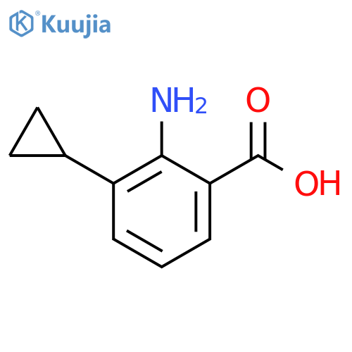 Benzoic acid, 2-amino-3-cyclopropyl- structure
