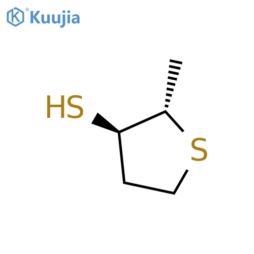 3-Thiophenethiol, tetrahydro-2-methyl-, trans- structure