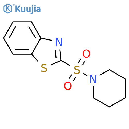 Piperidine, 1-(2-benzothiazolylsulfonyl)- structure