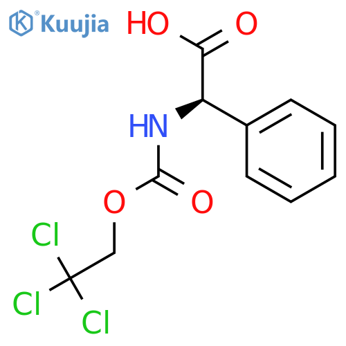 Benzeneacetic acid, a-[[(2,2,2-trichloroethoxy)carbonyl]amino]-,(R)- (9CI) structure